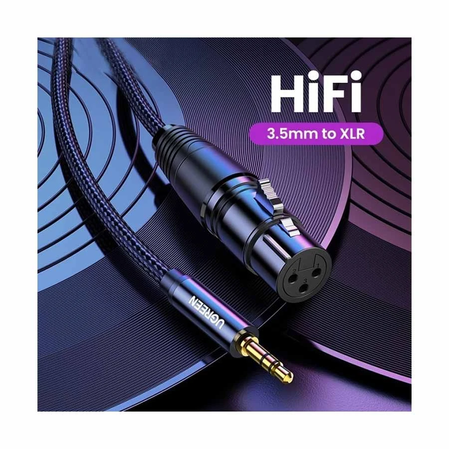 Ugreen AV182 3.5mm (Three-Pole) Male to XLR Female Cable / Converter / HUB Price in Bangladesh