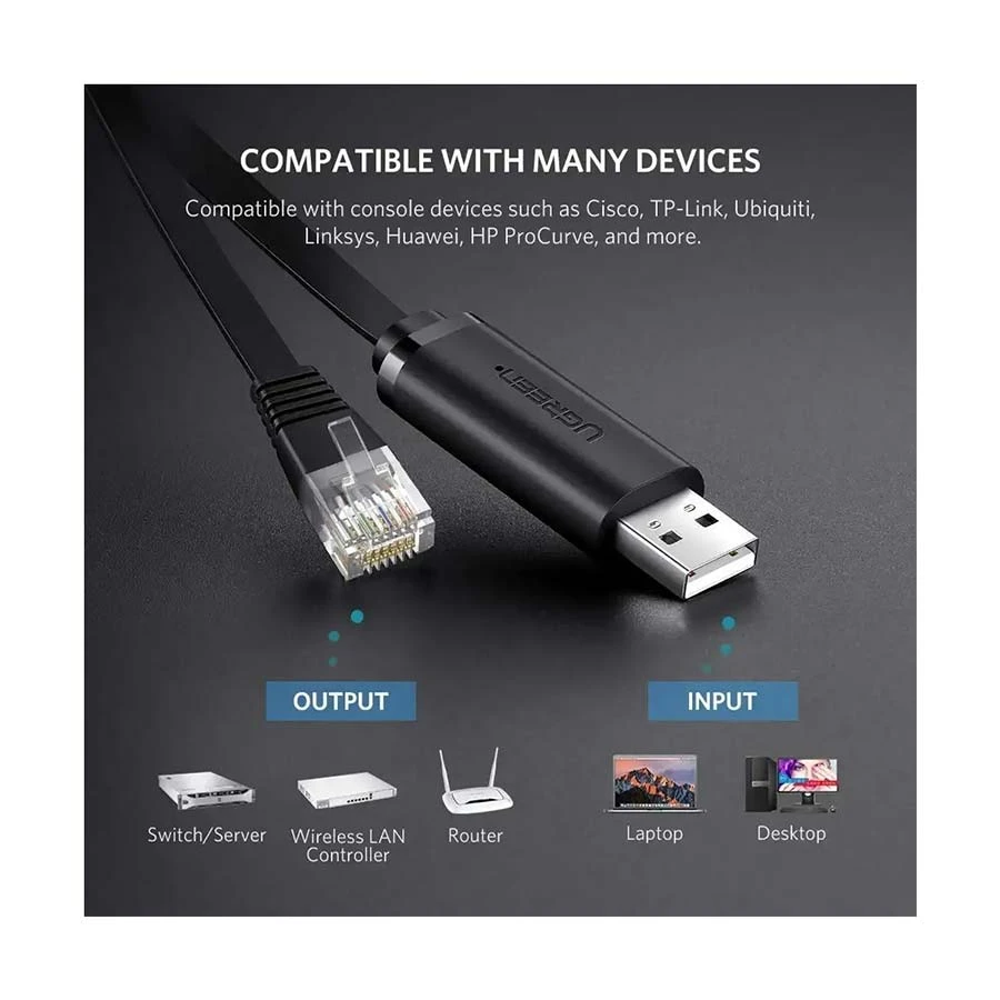 Ugreen CM204 USB Male to LAN Cable / Converter / HUB Price in Bangladesh