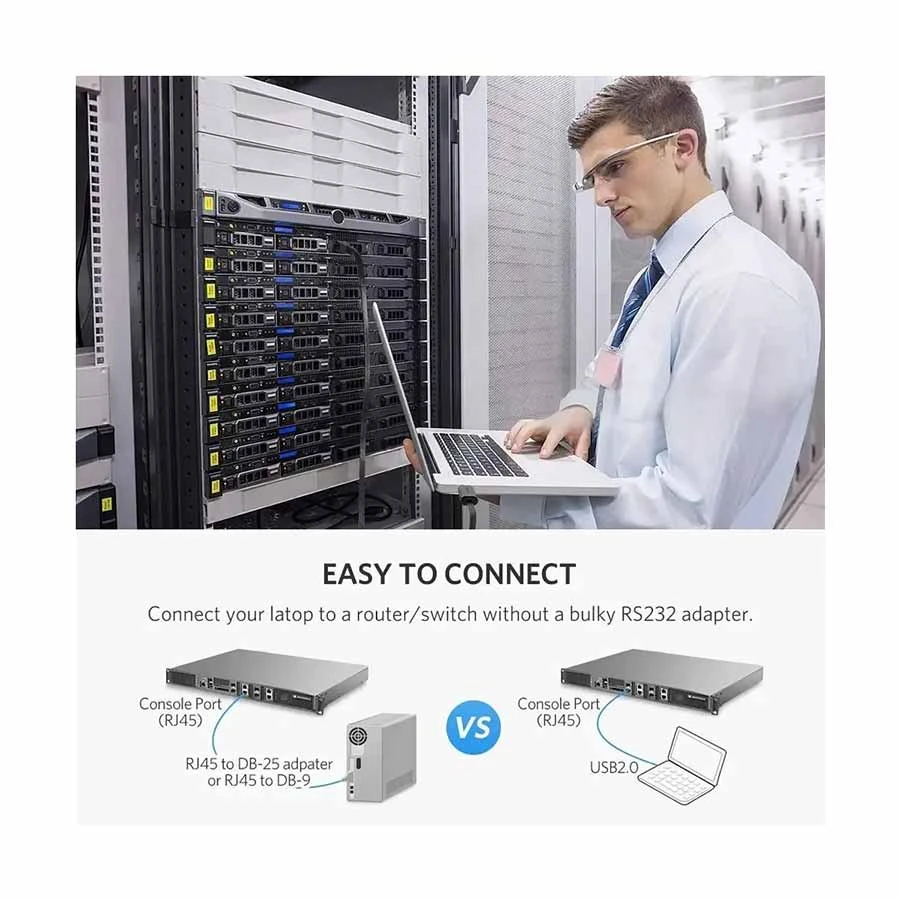 Ugreen CM204 USB Male to LAN Male Cable / Converter / HUB Price in BD