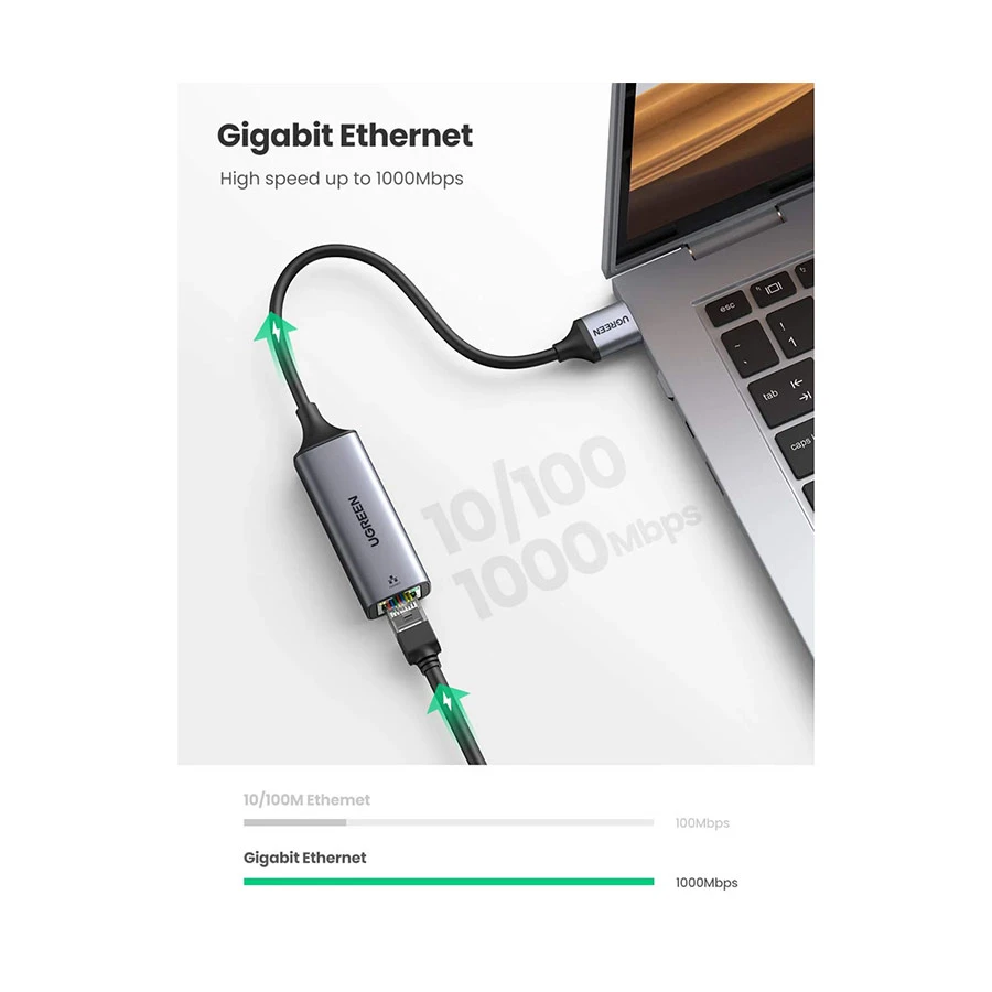 Ugreen CM209 USB Male to LAN Female Converter Price in Bangladesh