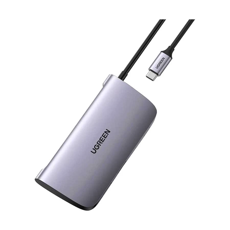 Ugreen CM212 Type-C Male to Dual USB 3.0, SD, TF, HDMI, & LAN Female Type-C Converter