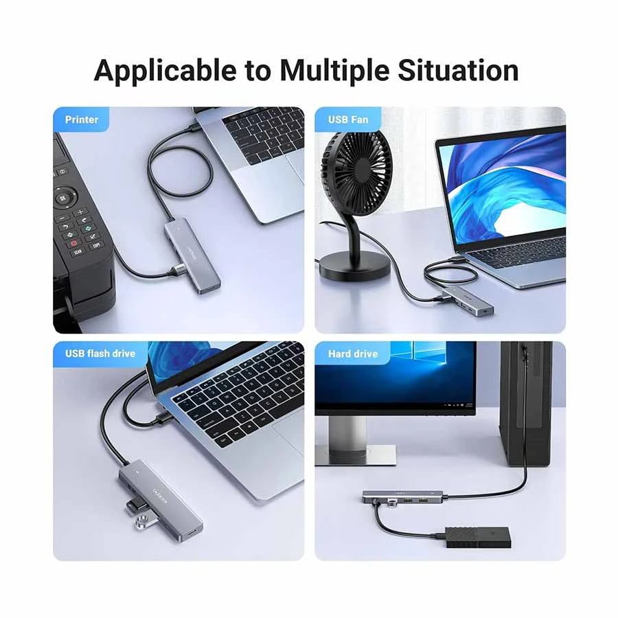 Ugreen CM219 (15920) USB Male to Quad Female Cable / Converter / HUB specifications
