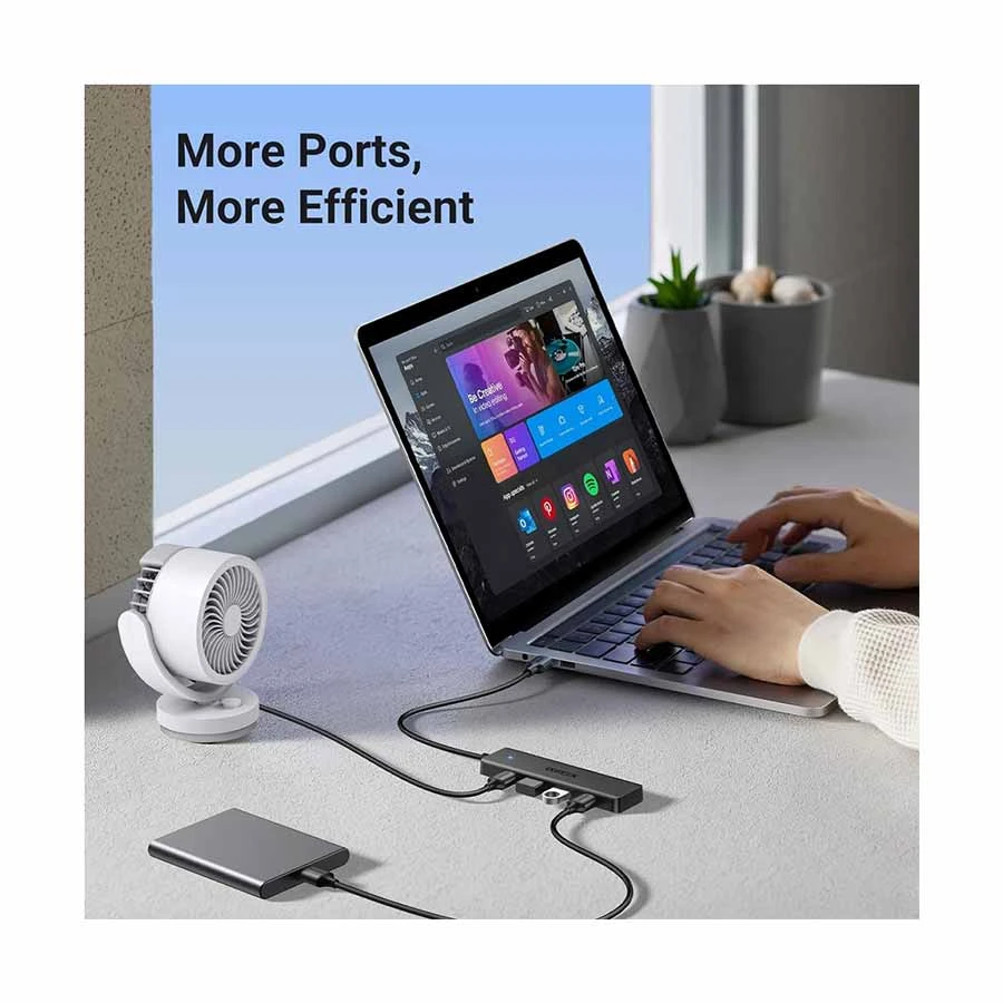 Ugreen CM219 USB Male to Quad Female Cable / Converter / HUB Best Price