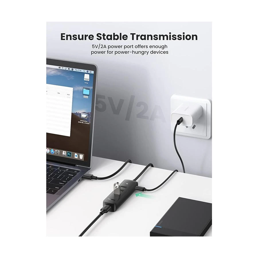 Ugreen CM416 USB Male to Quad USB Female Cable / Converter / HUB Price in BD