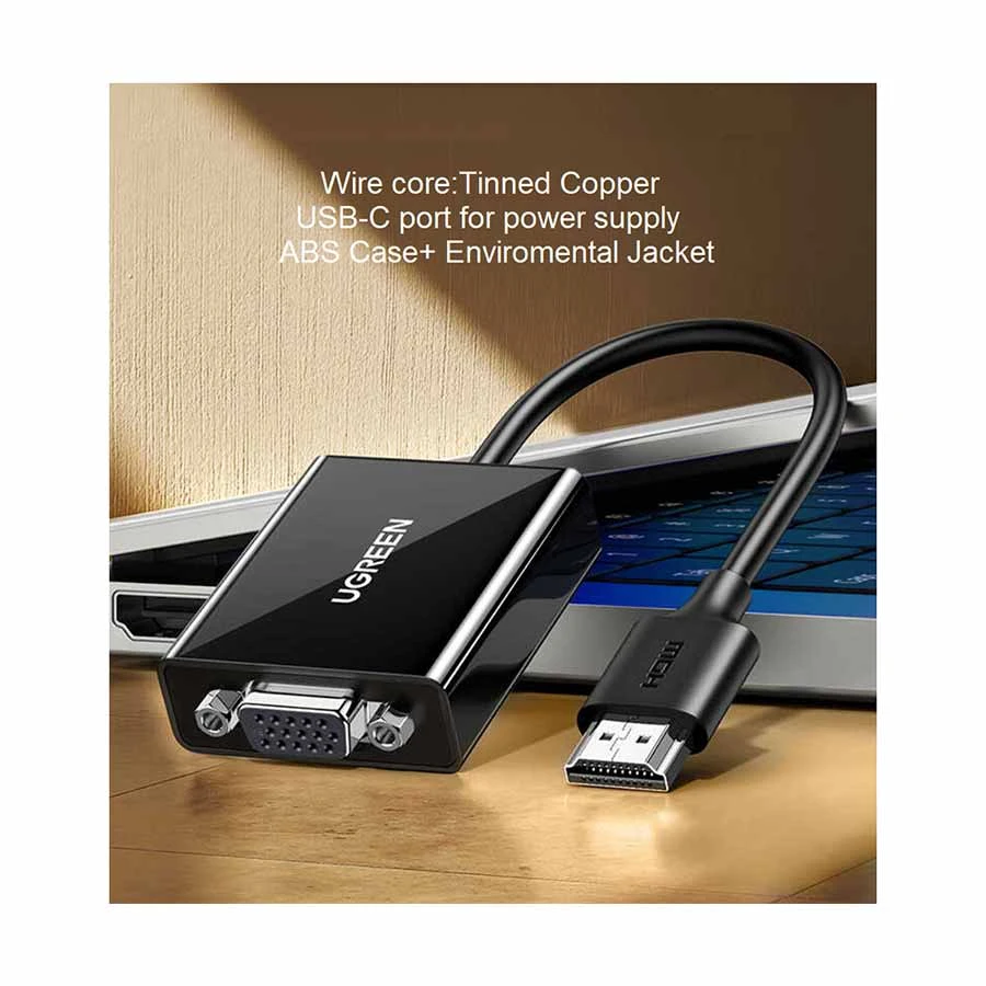 Ugreen CM611 HDMI Male to VGA Female Cable / Converter / HUB in BD