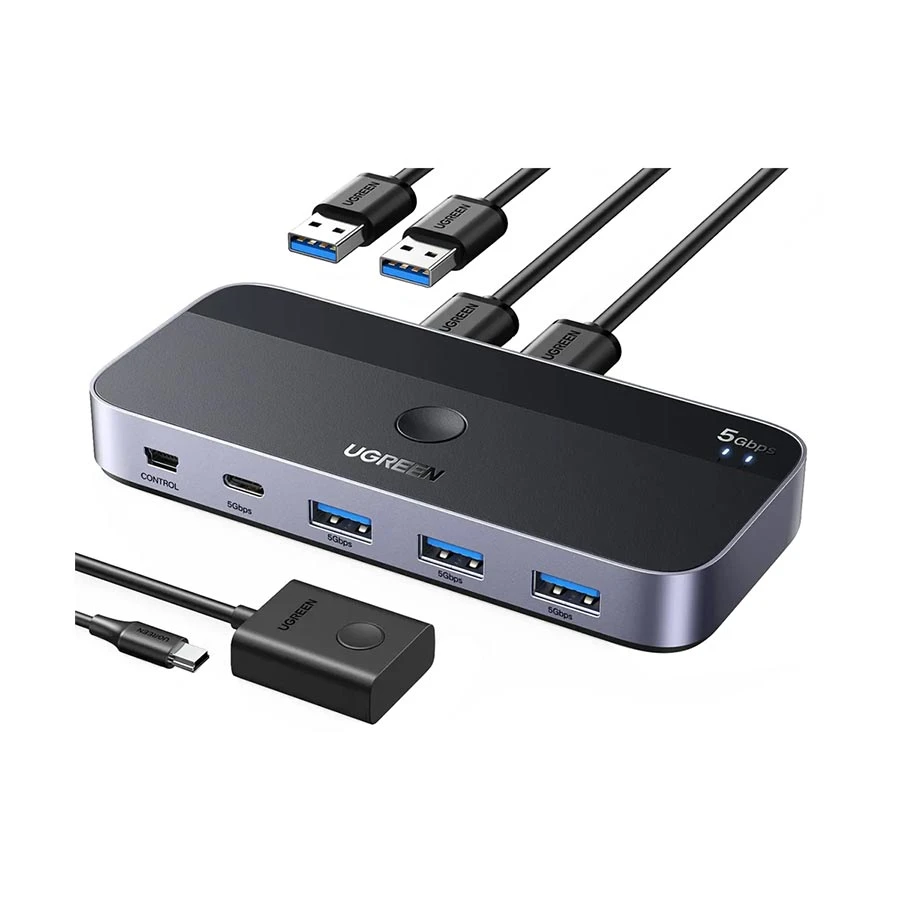 Ugreen CM662 Dual USB Male to Tri 3.0 & Type-C Female Cable / Converter / HUB
