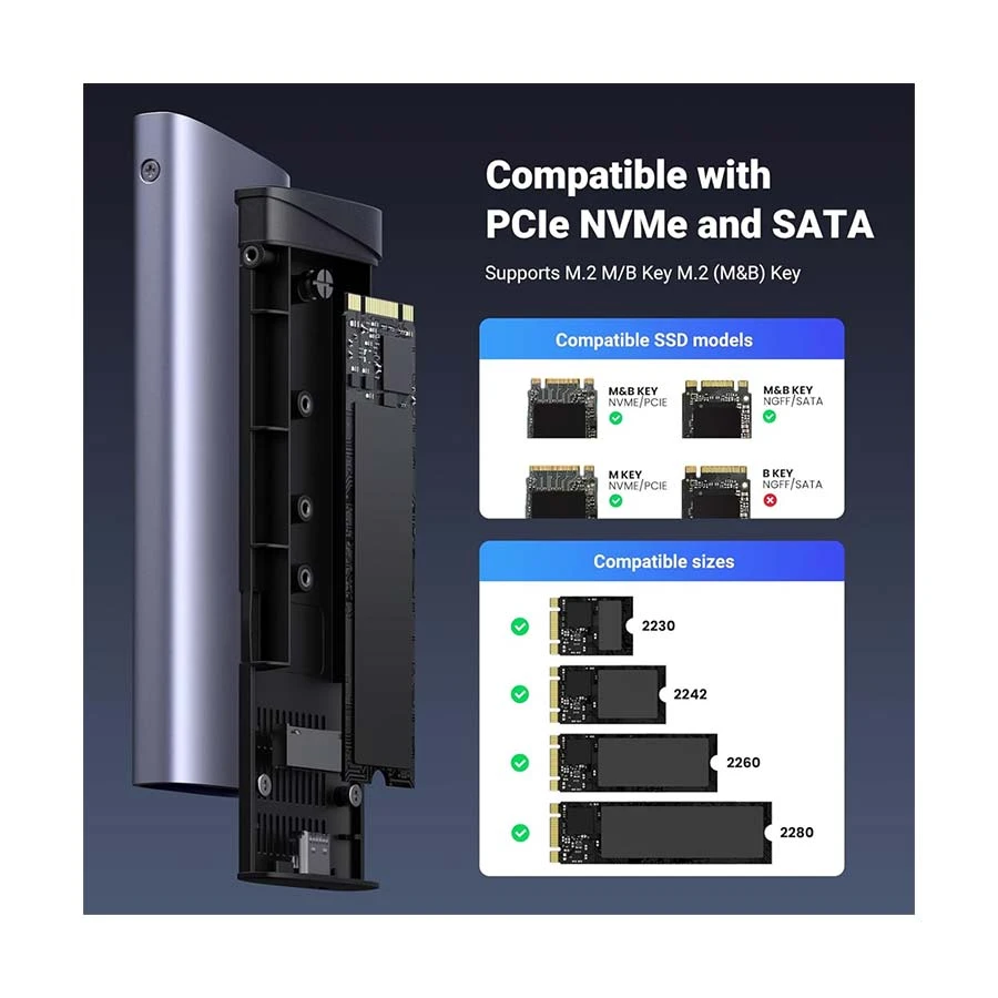 UGREEN Ugreen CM767 HDD and SSD Case in BD
