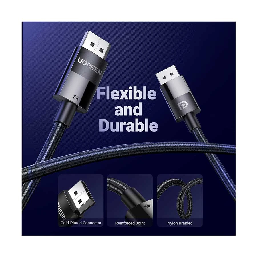 Ugreen DP114 DisplayPort Male to Display Port Cable specifications