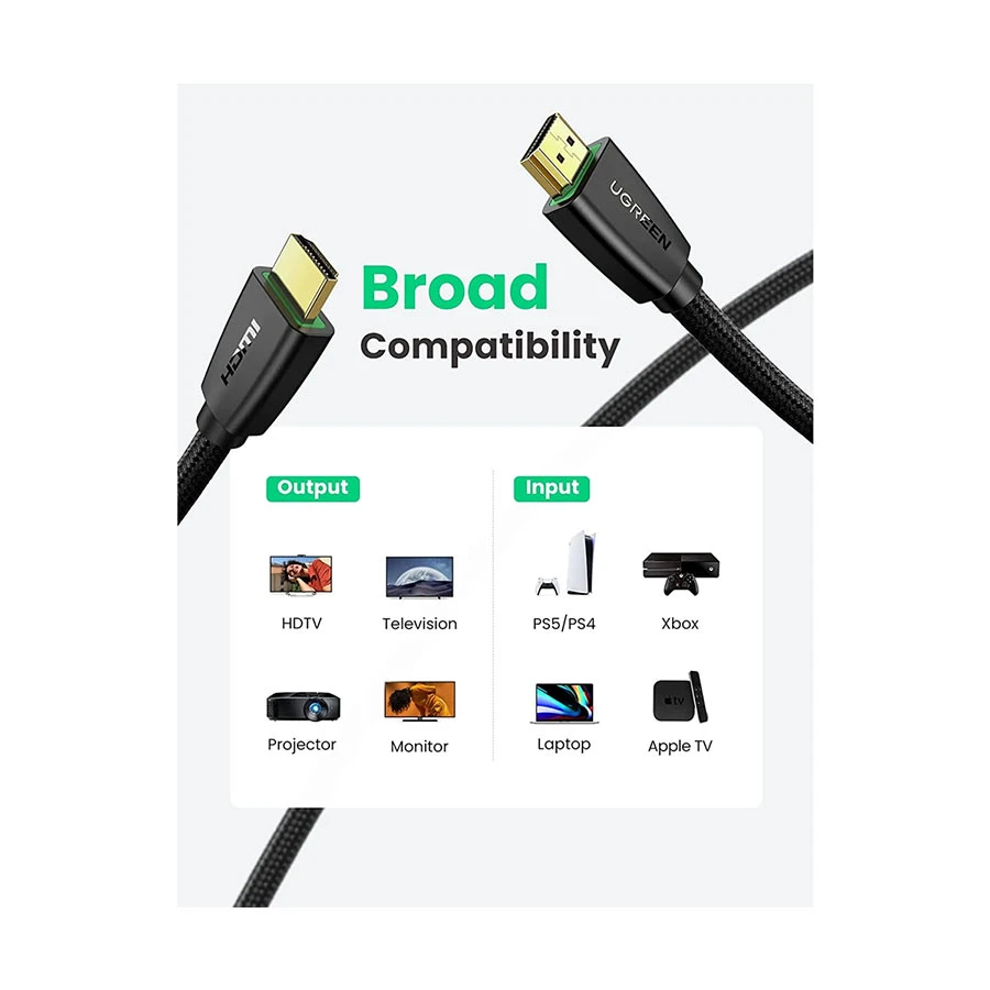 Ugreen HD118 HDMI Male to Cable / Converter / HUB Price in Bangladesh