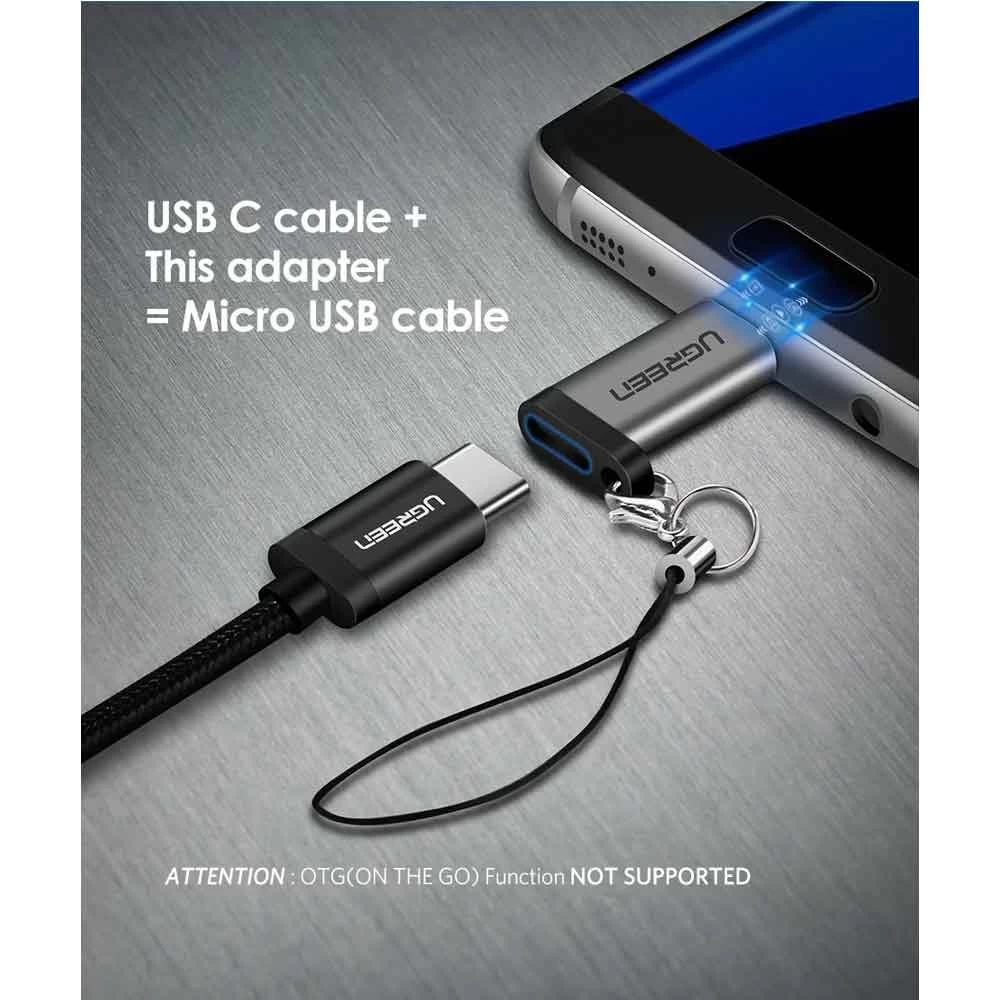 Ugreen 50590 Micro USB Male to Type-C Female USB Converter in BD