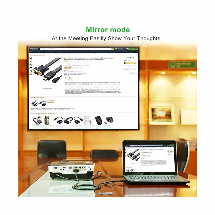 Ugreen MM101 HDMI Male to VGA Cable / Converter / HUB Best Price