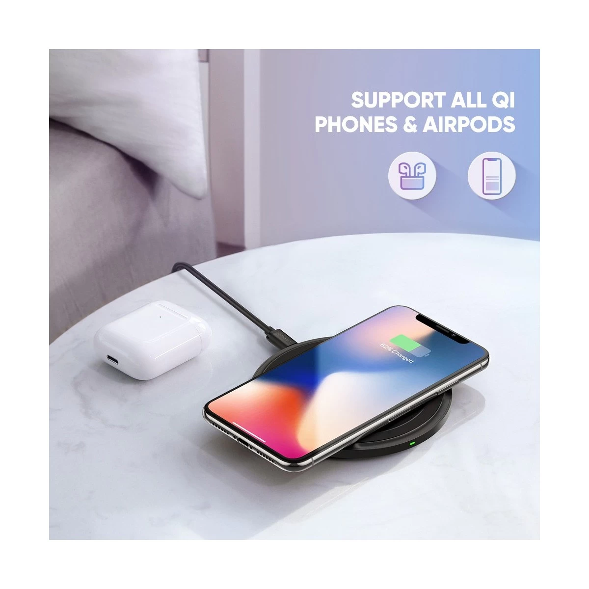 Ugreen 60470 QI Wireless Charger Price in Bangladesh