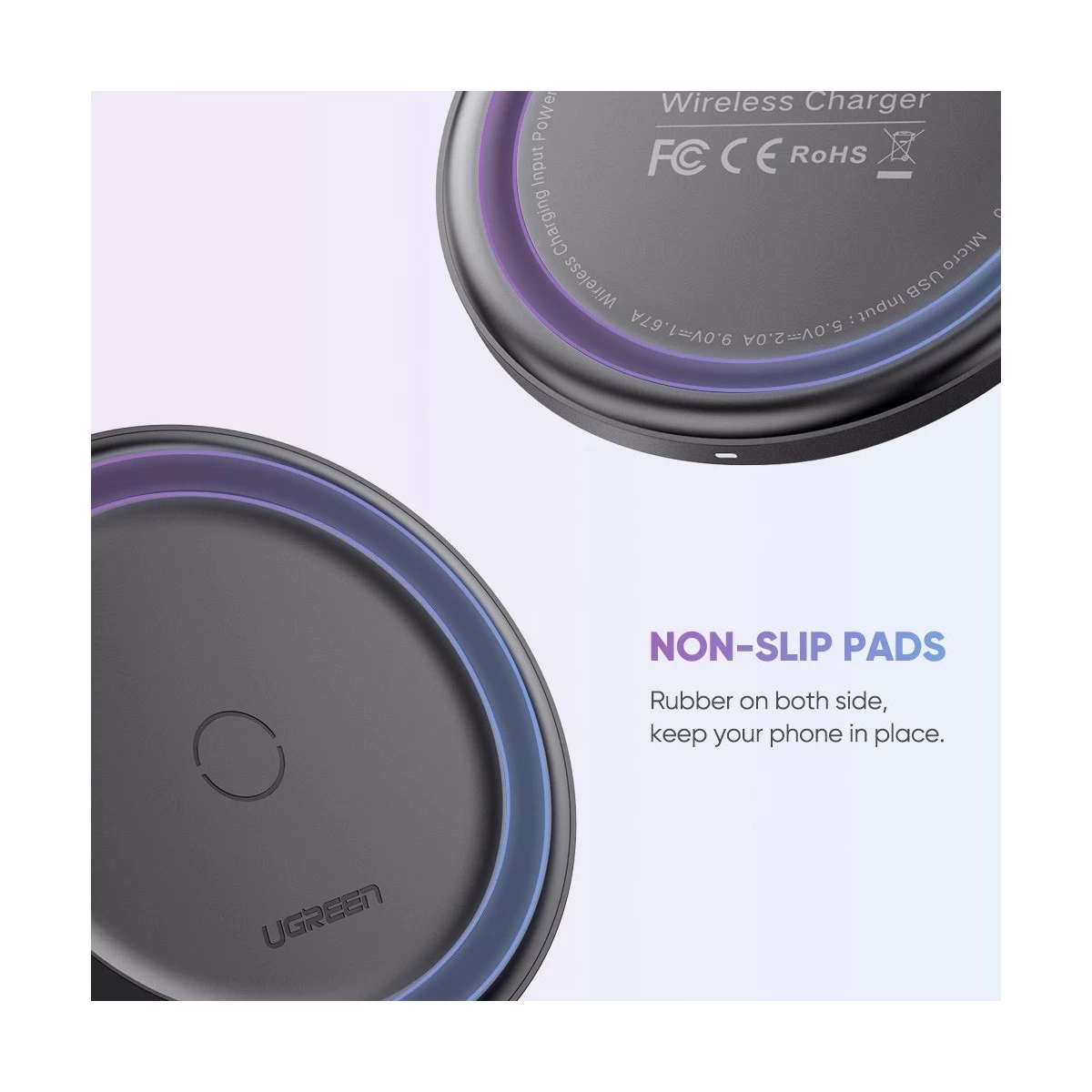 Ugreen 60470 QI Wireless Charger specifications