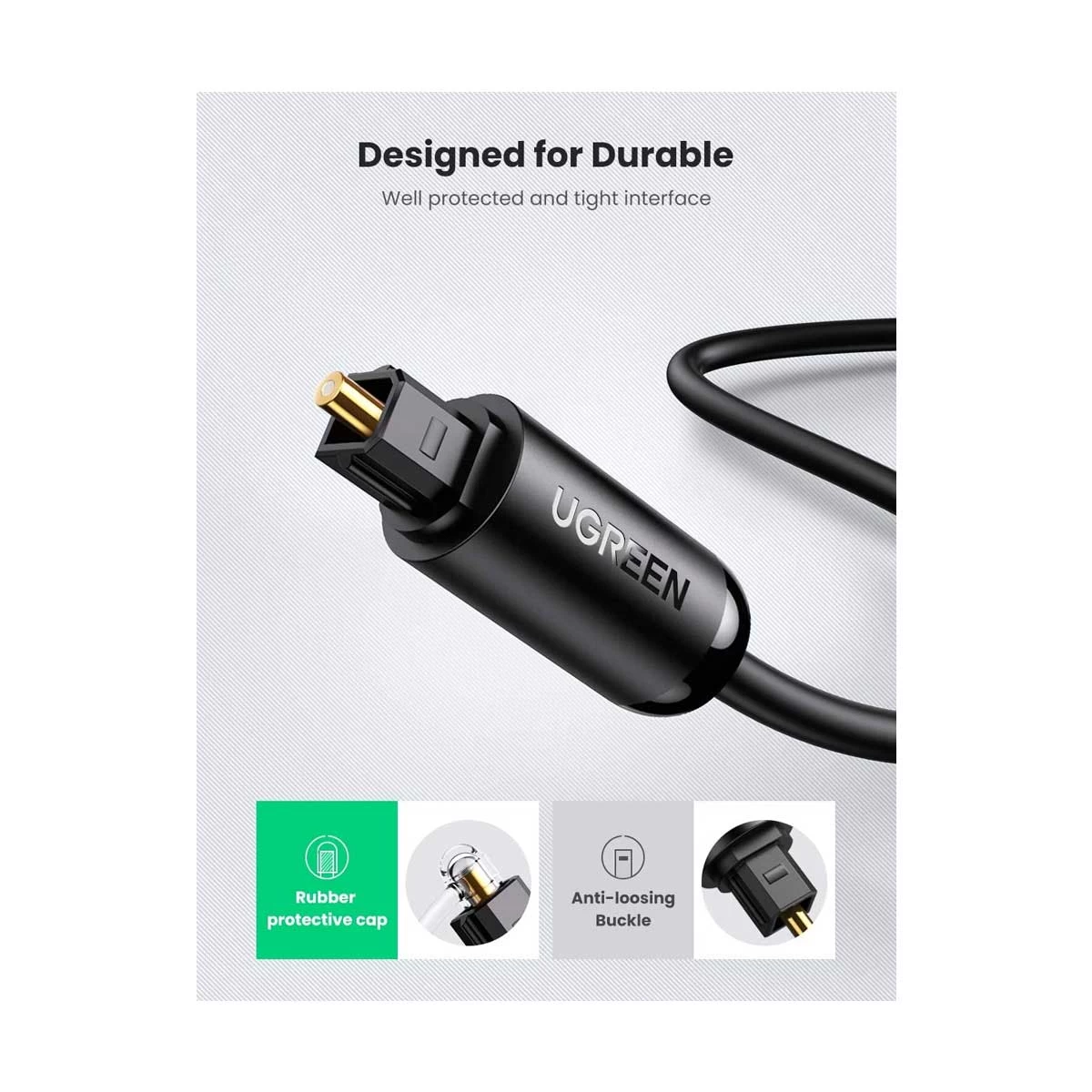 Ugreen 70893 Toslink Male to Audio Cable Price in Bangladesh