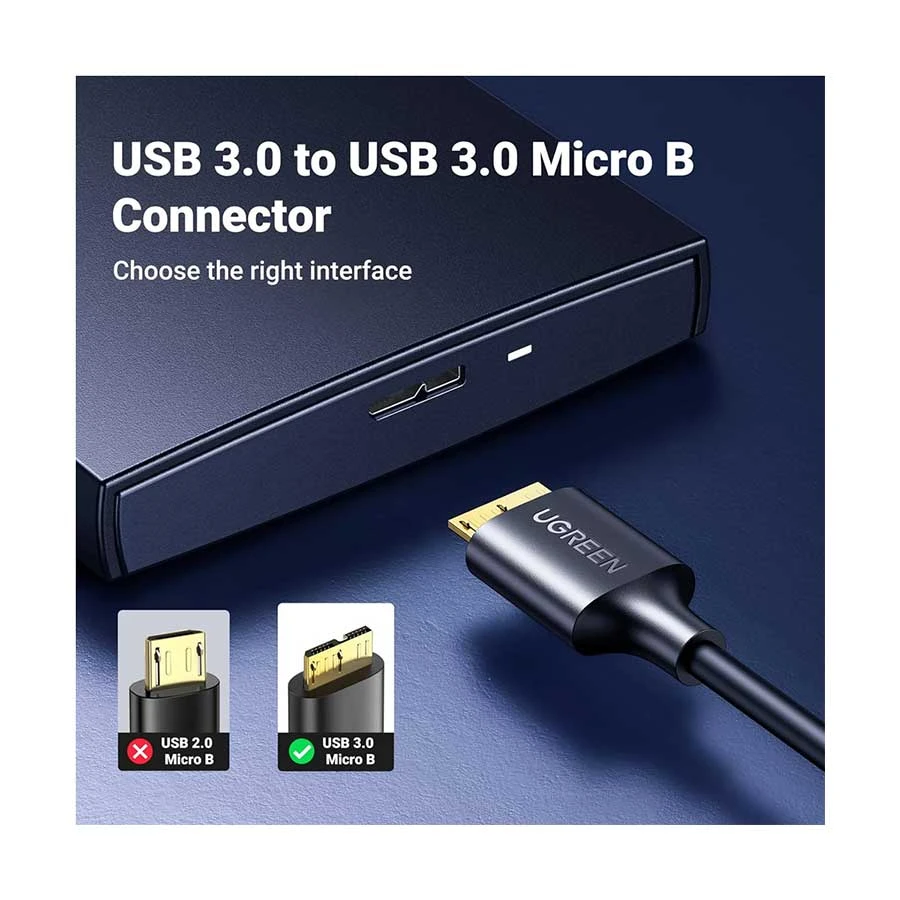 Ugreen US130 USB Male to Micro-B Cable / Converter / HUB in BD