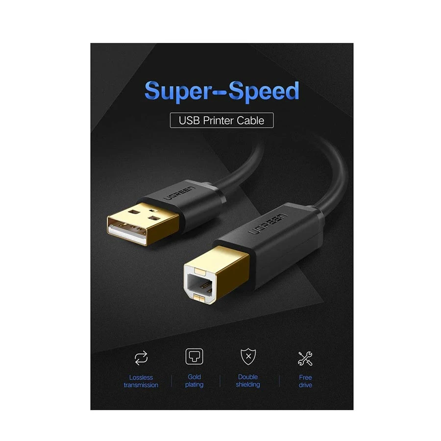 Ugreen US135 USB Type-A Male to Type-B Cable / Converter / HUB in BD