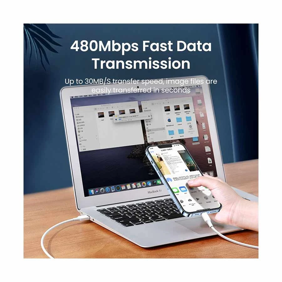 Ugreen US155 (20728) USB Male to Lightning USB Cable in BD