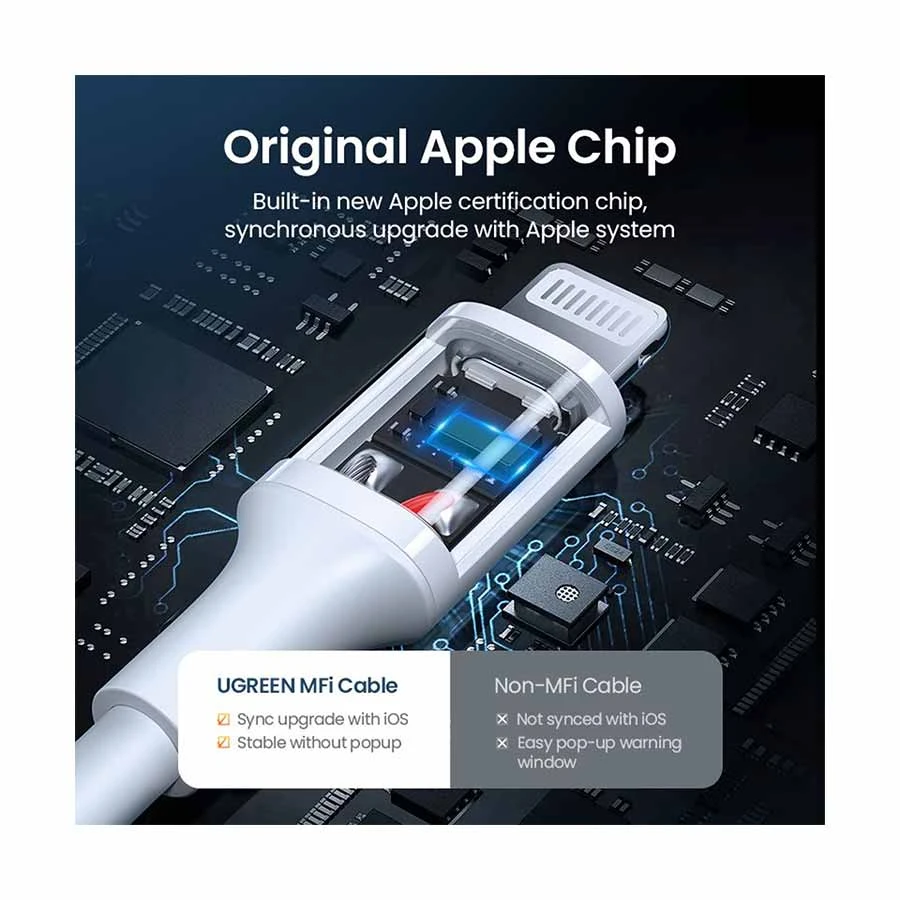 Ugreen US155 (20728) USB Male to Lightning USB Cable Price in BD