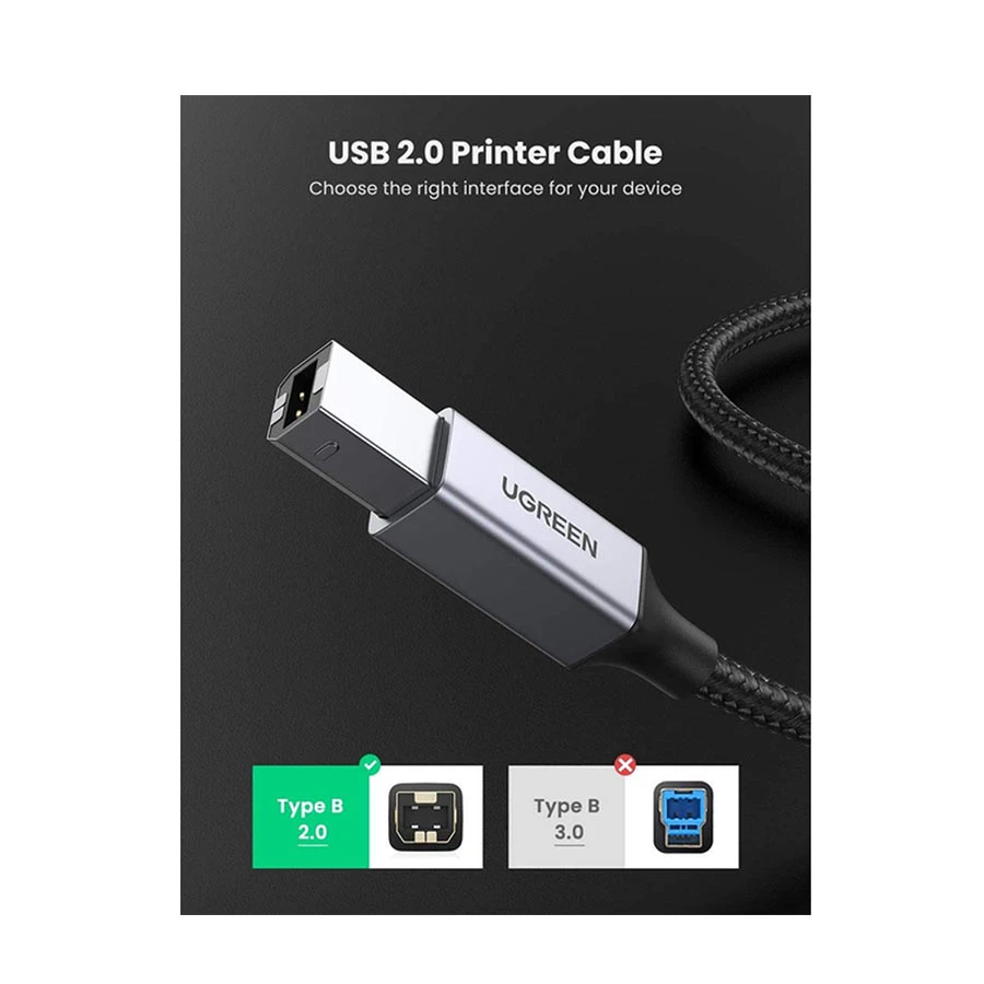 Ugreen US369 USB Type-A Male to Type-B Cable / Converter / HUB specifications