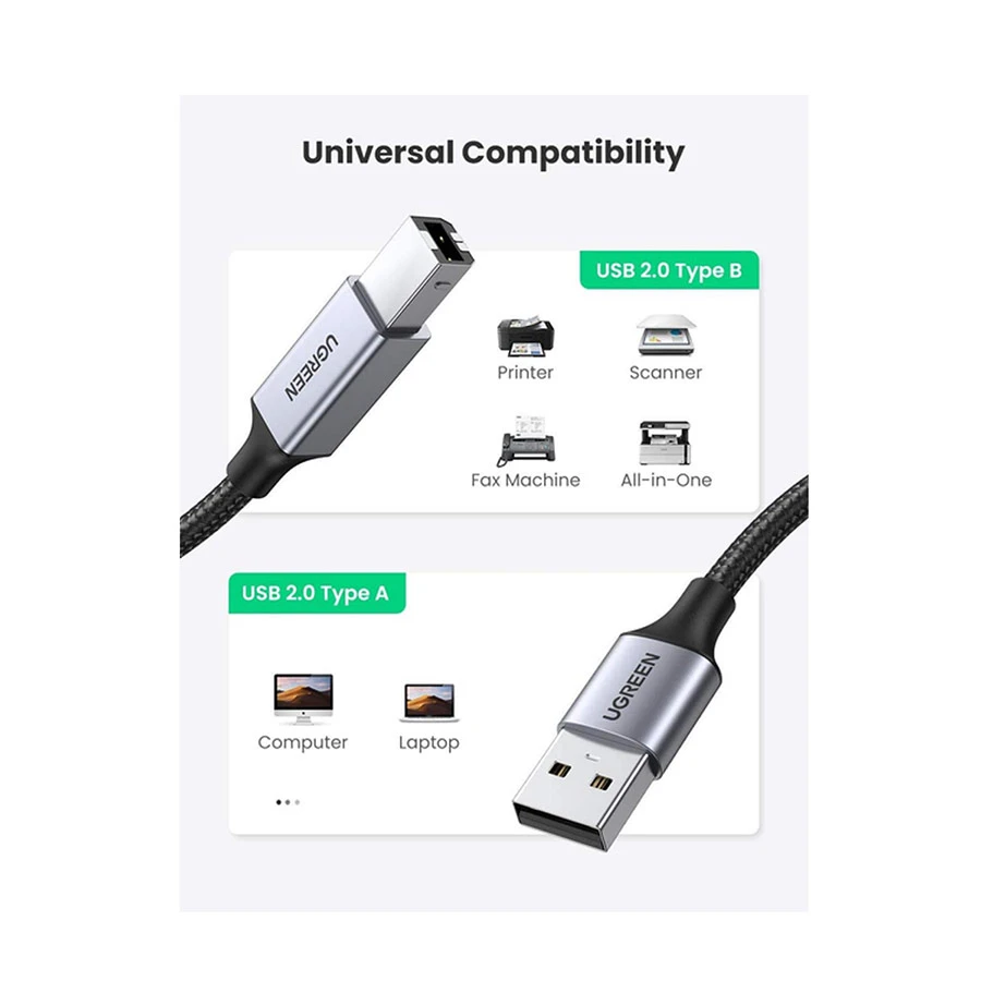 UGREEN Ugreen US369 USB Type-A Male to Type-B Cable / Converter / HUB Price in Bangladesh