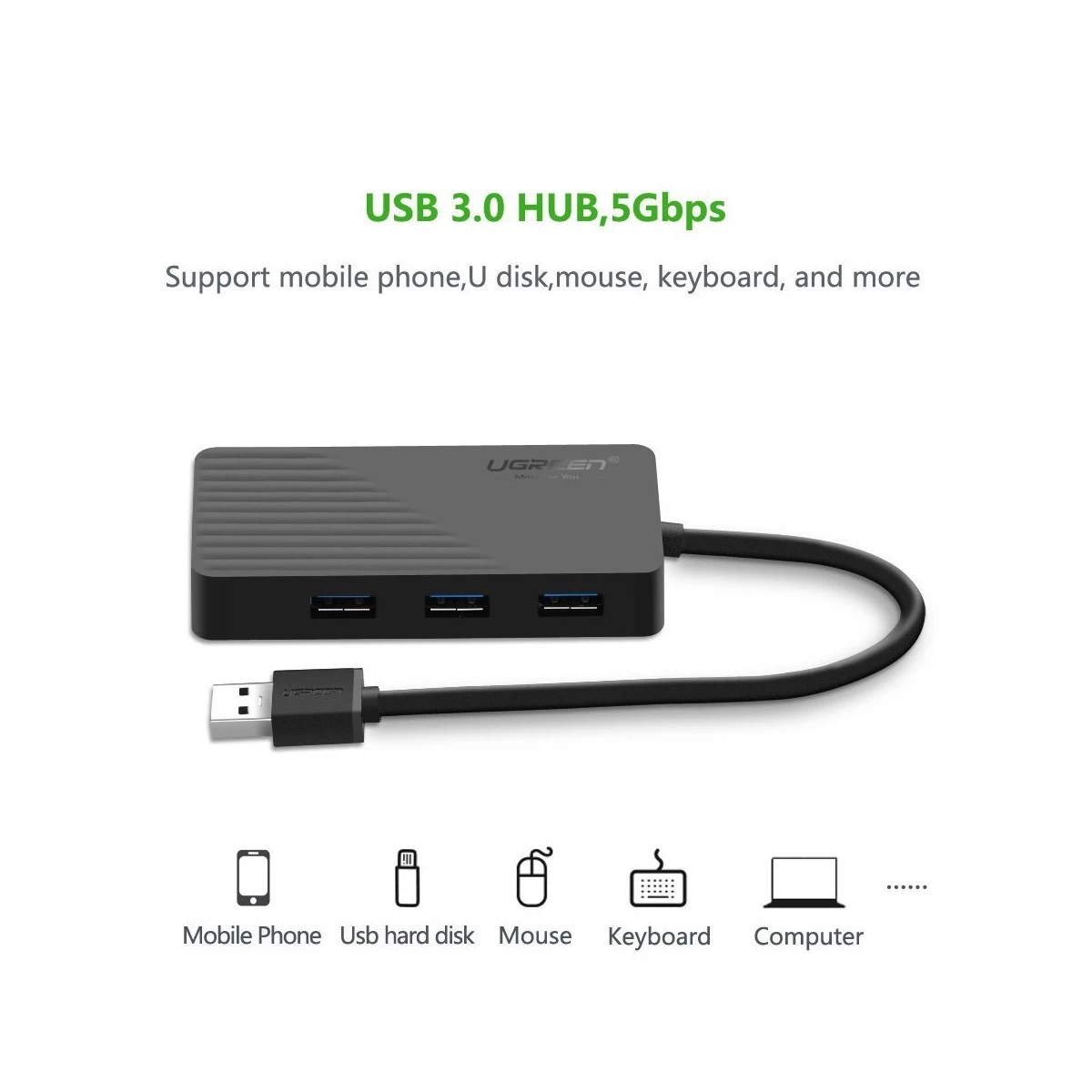 Ugreen 30421 USB to Tri & Dual 3.5mm USB Converter Price in Bangladesh