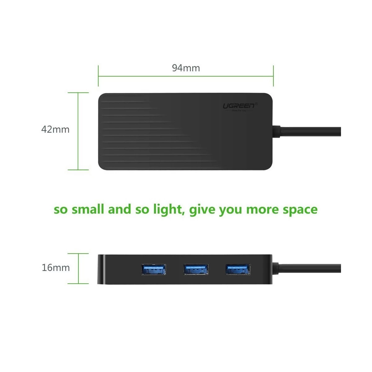 Ugreen 30421 USB to Tri USB & Dual 3.5mm USB Converter Price in BD