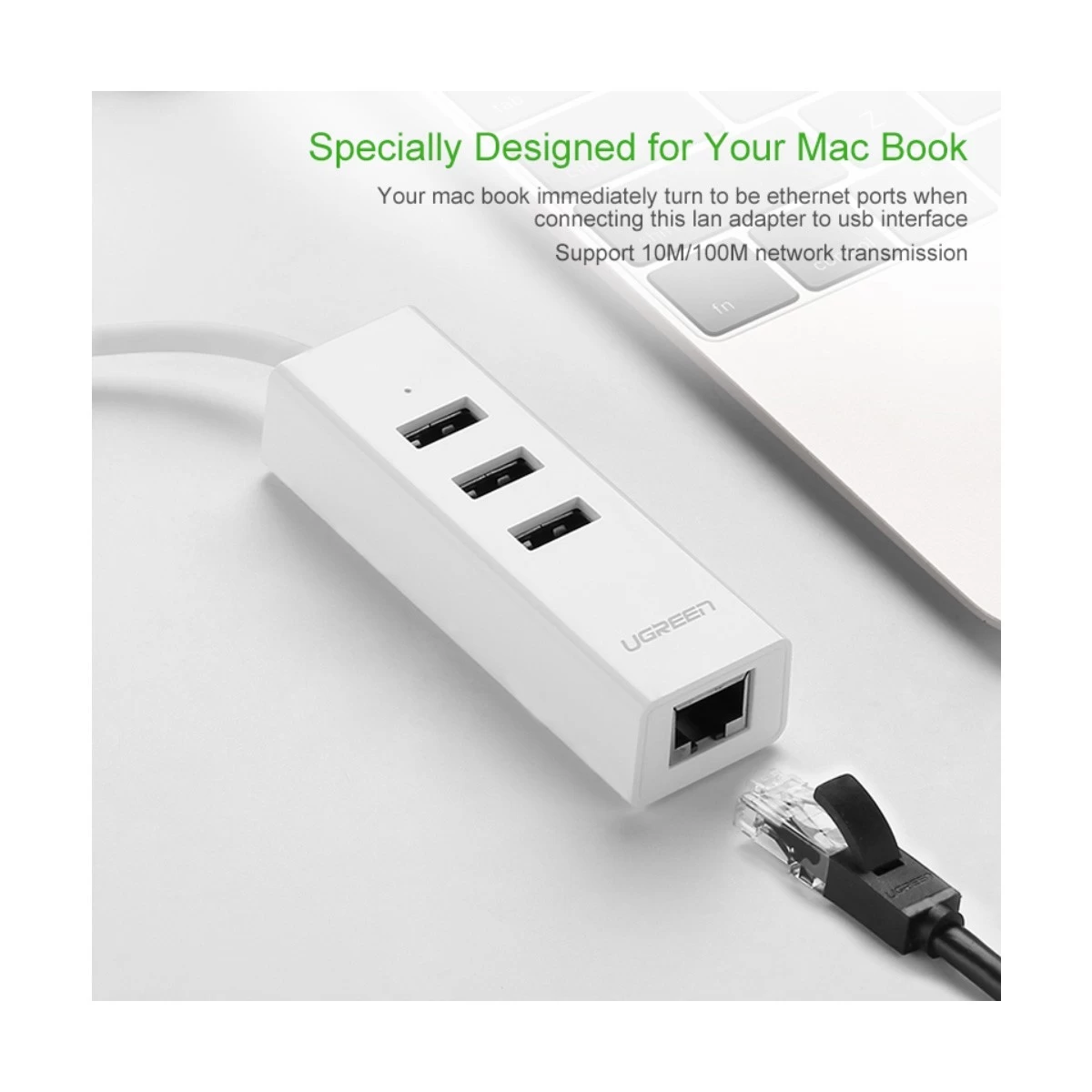 UGREEN Ugreen 20792 Type-C to Tri USB & LAN Type-C Converter Price in Bangladesh