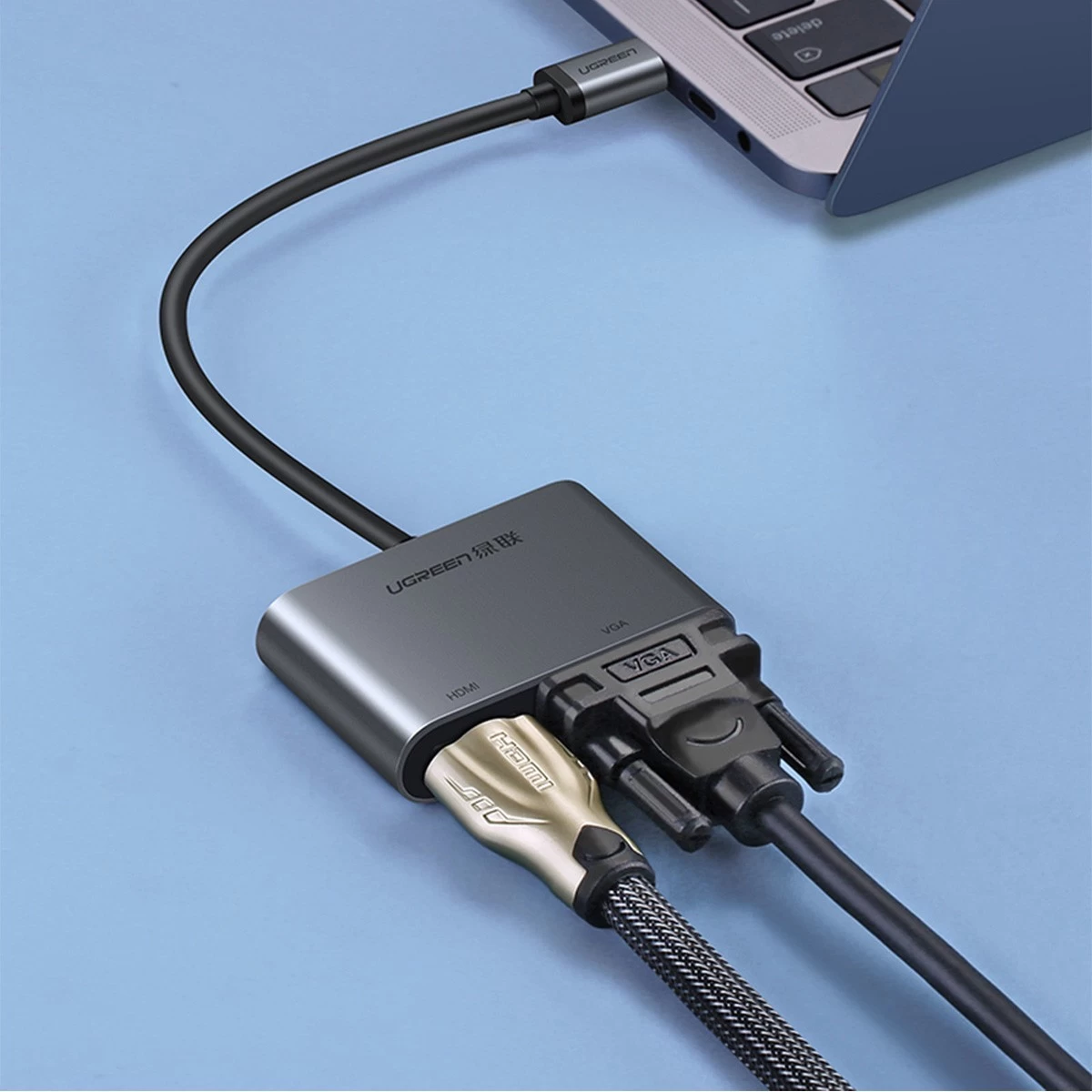 Ugreen 50505 Type-C to HDMI, VGA, USB 3.0 & Type-C Converter in BD