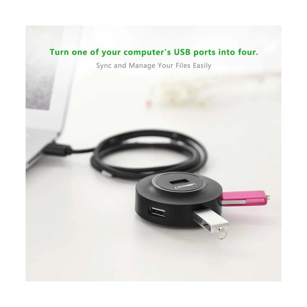 Ugreen CR106 USB Male to Quad Female USB HUB Price in Bangladesh
