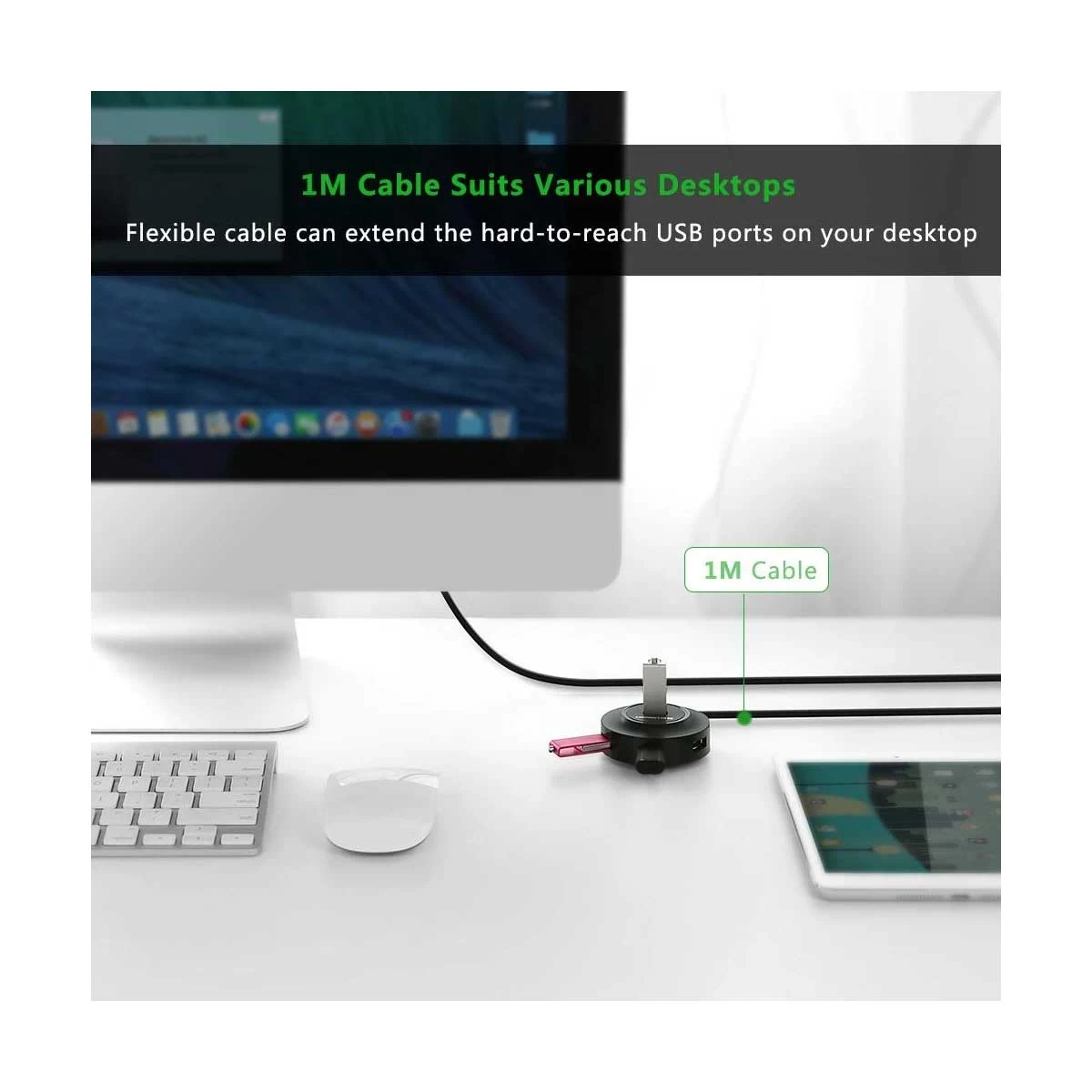 Ugreen CR106 USB Male to Quad Female USB HUB specifications