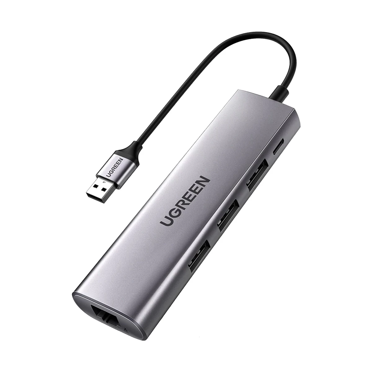 Ugreen 60812 USB Male to Tri USB, Micro & LAN Female USB Converter
