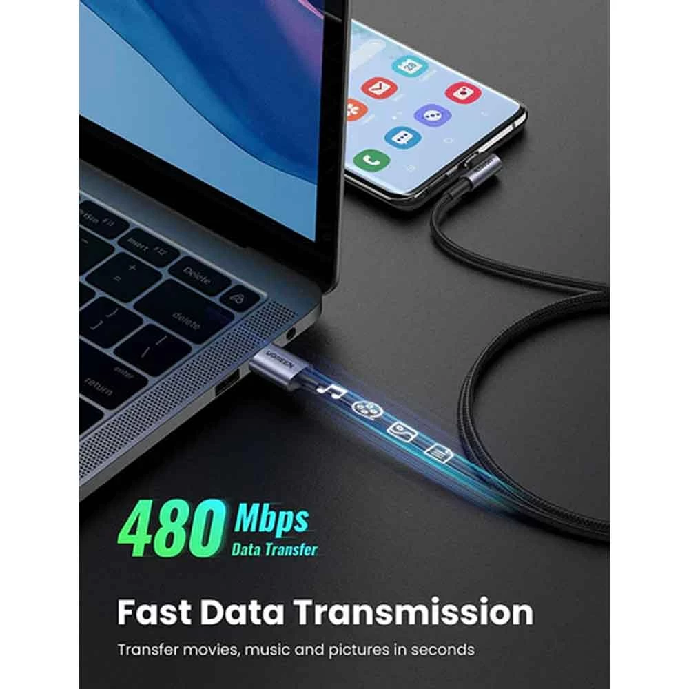 Ugreen US284 USB Male to Type-C USB Cable Price in Bangladesh