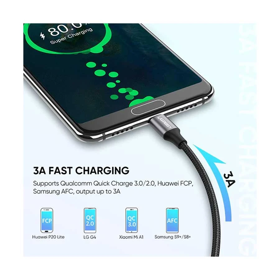 Ugreen 60127 USB Male to Type-C USB Cable Price in Bangladesh