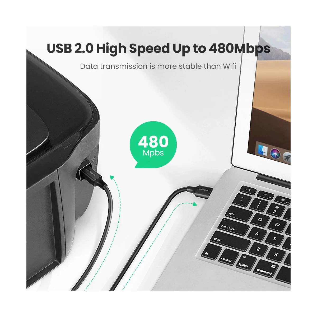 Ugreen US135 USB Type-A Male to USB Type-B Male USB Cable