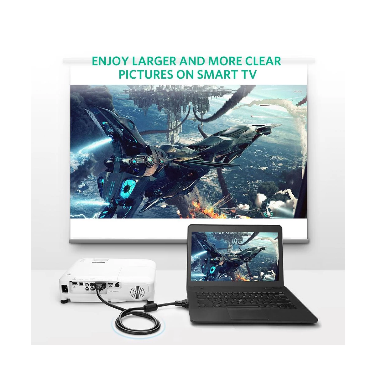 Ugreen VG101 VGA Male to VGA Cable in BD