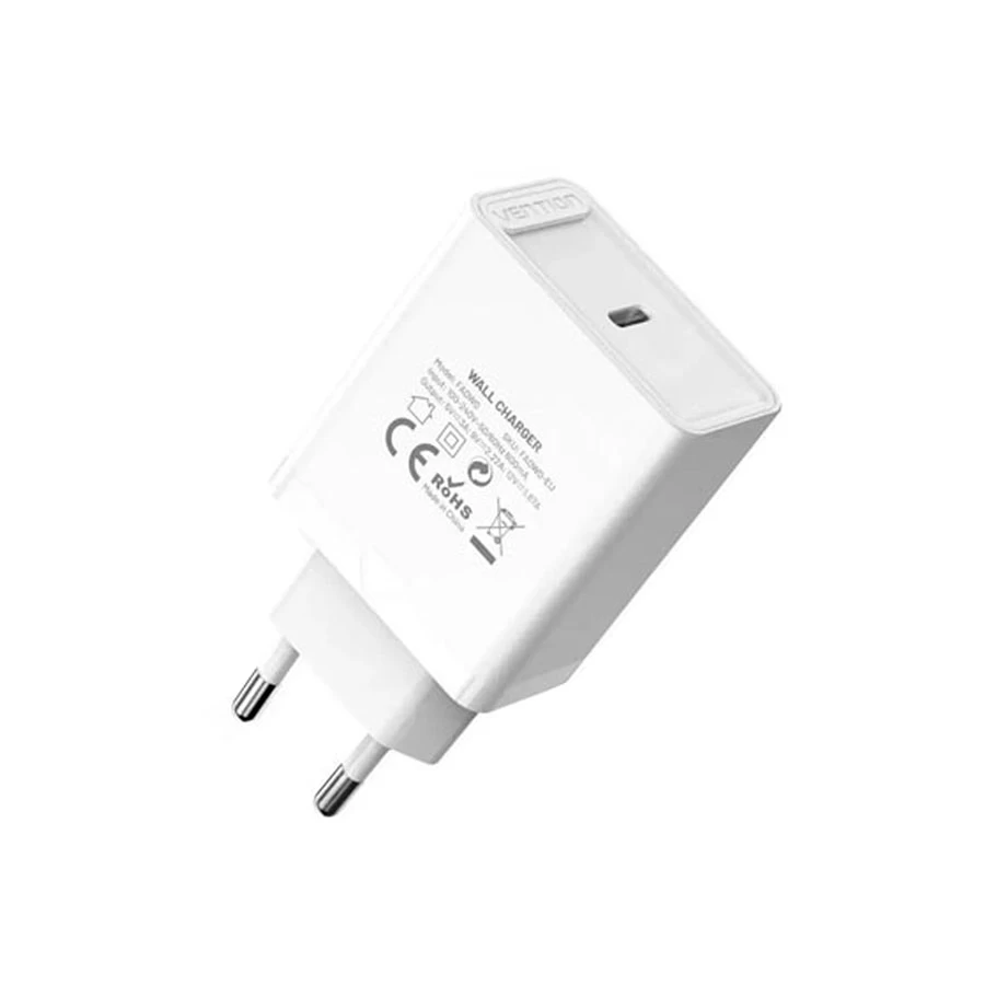 Vention FADW0-EU 1 Port USB-C 20W Wall Charger Price in Bangladesh
