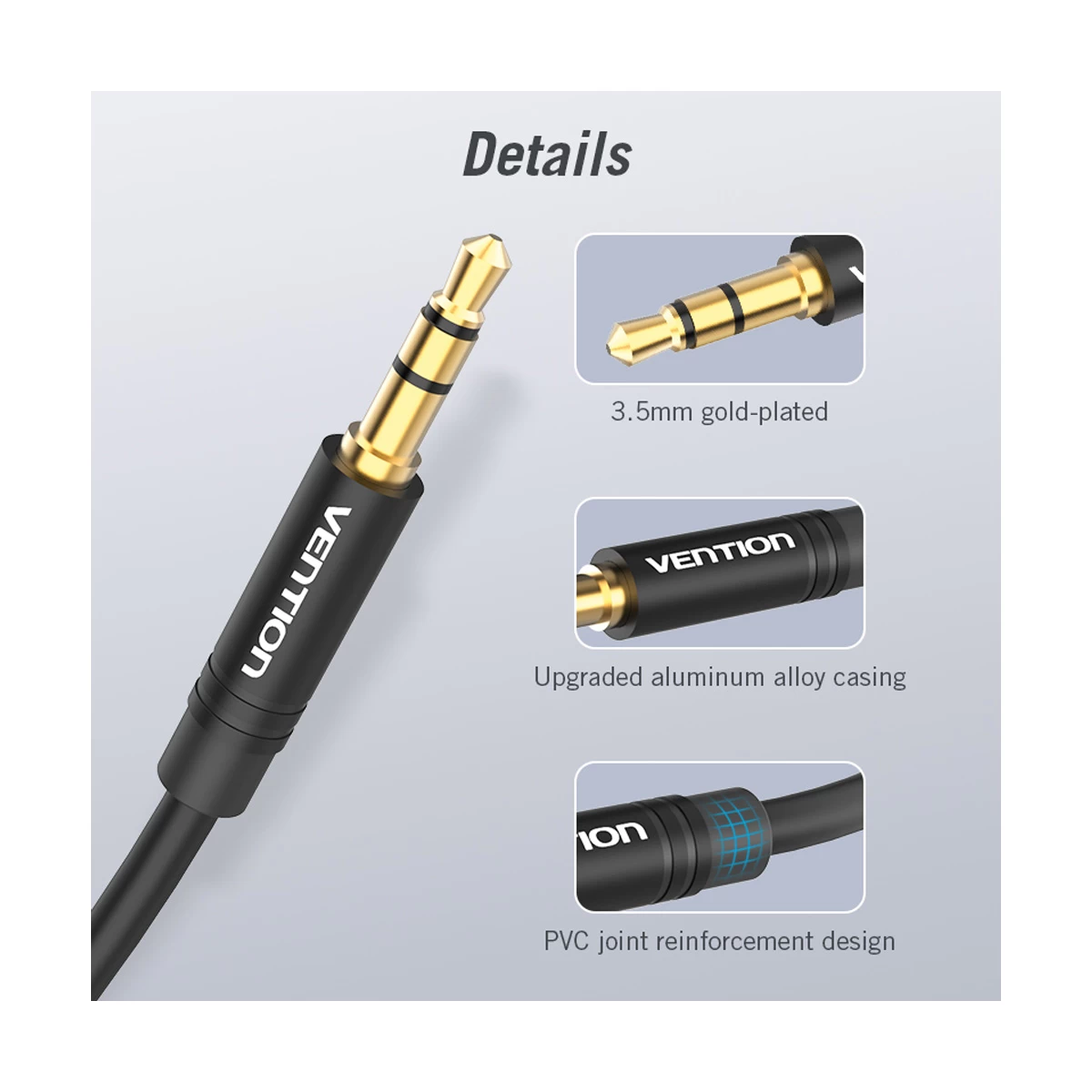 Vention BBWBY 3.5mm Male to Dual 3.5mm Female Audio Cable