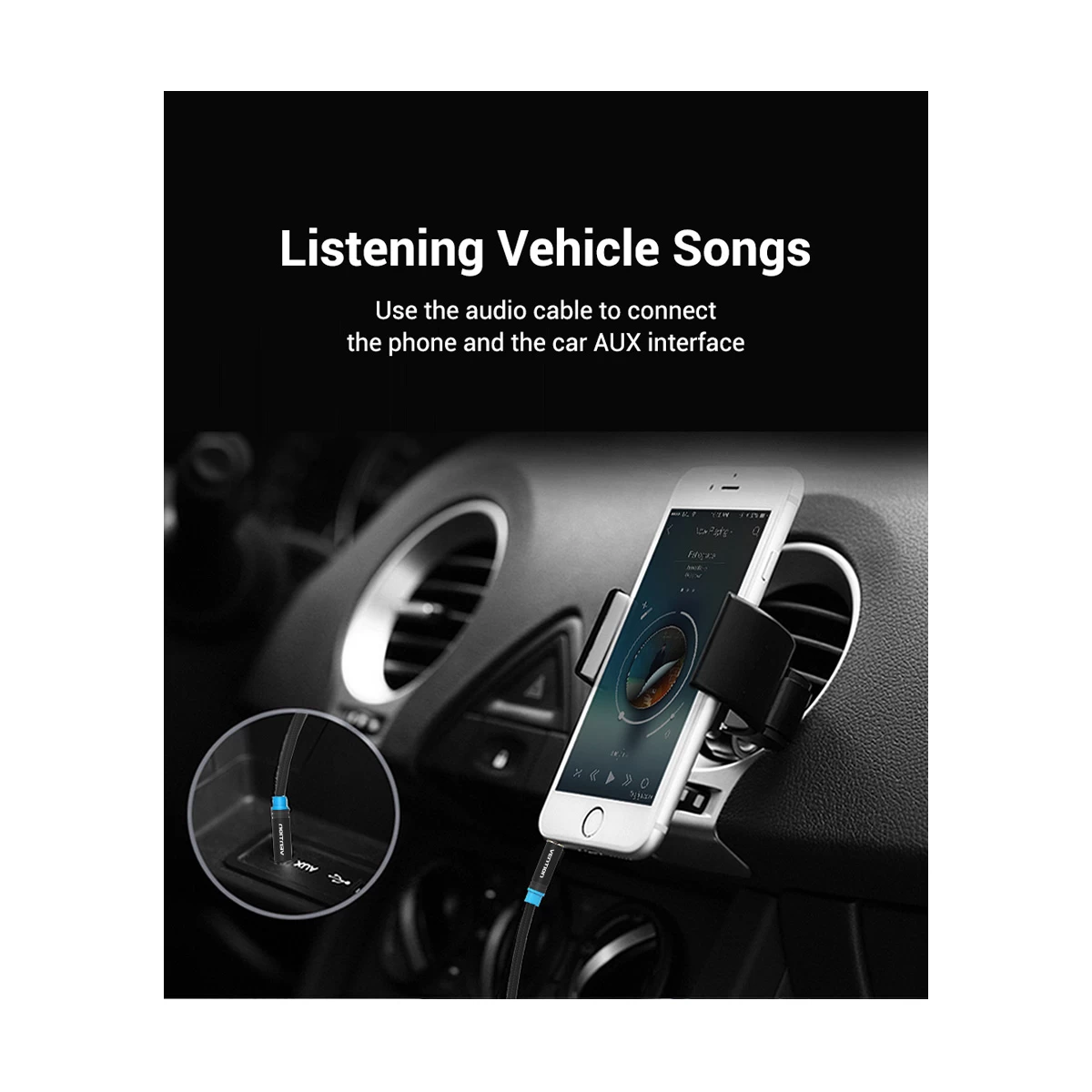 Vention P350AC300-B-M 3.5mm Male to Male Audio Cable Price in BD