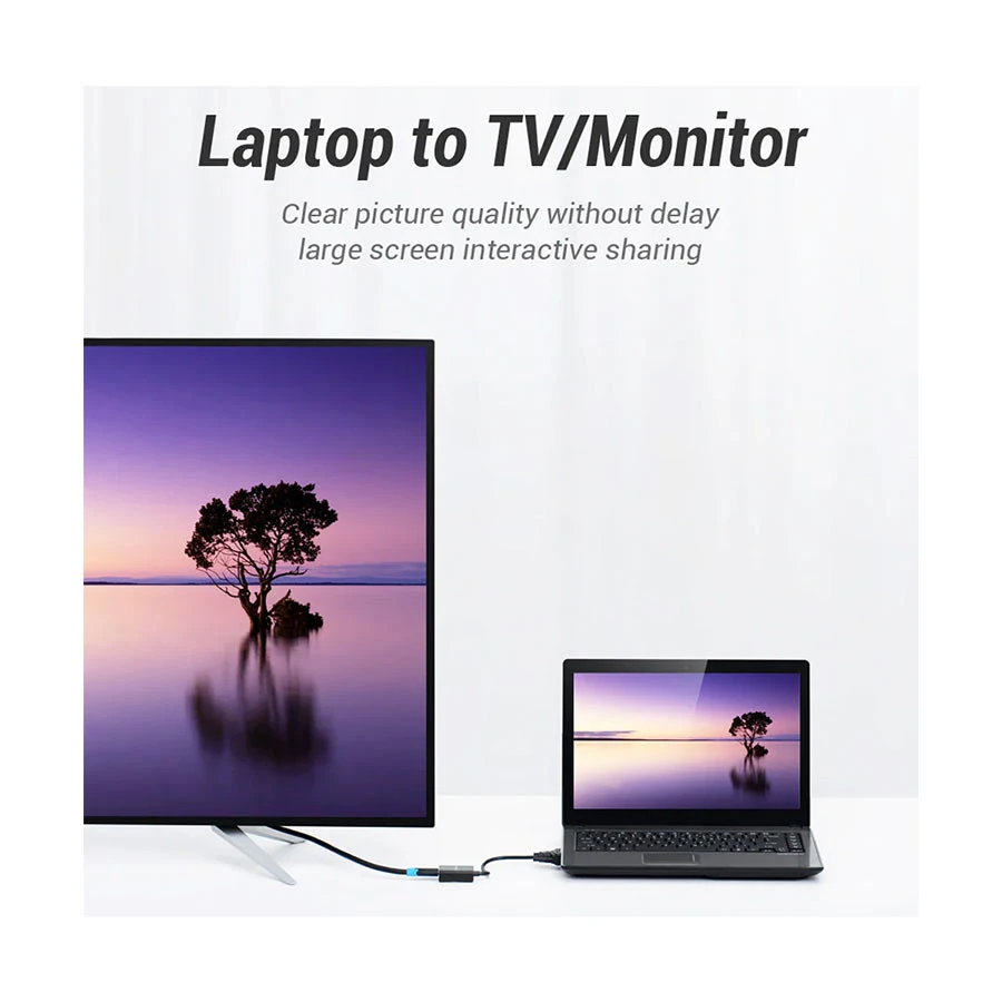 Vention ACEB0 VGA Male to HDMI, 3.5mm Audio & Micro USB Female Cable / Converter / HUB specifications