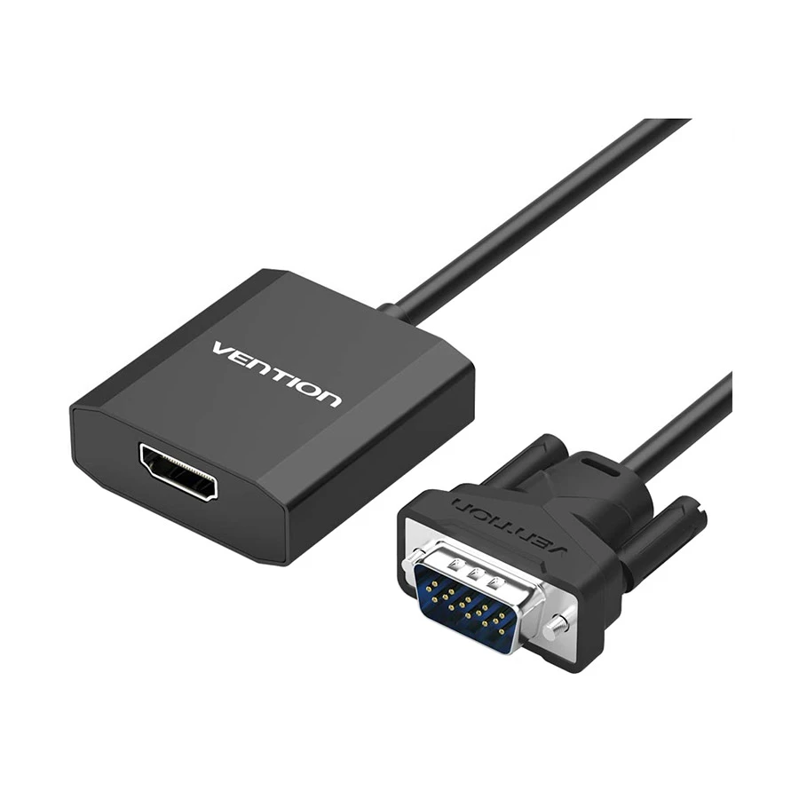 Vention ACEB0 VGA Male to HDMI, 3.5mm Audio & Micro USB Female Cable / Converter / HUB
