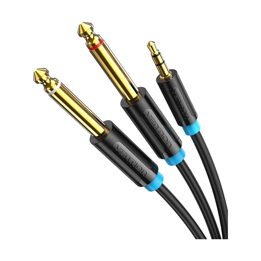 Vention BACBI 3.5mm Male to Dual 6.35mm Cable / Converter / HUB