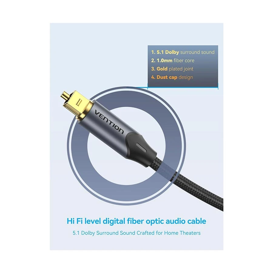 Vention BAVBH Toslink Male to Cable / Converter / HUB Price in Bangladesh