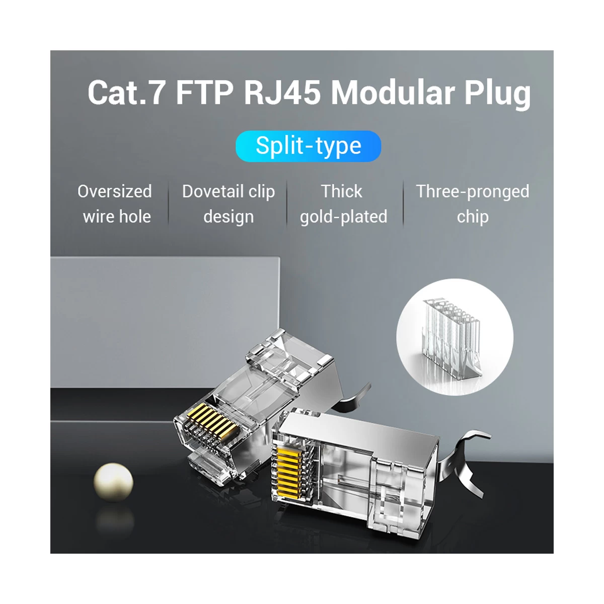 Vention IDER0-10 CAT-7 RJ45 Connector Price in Bangladesh