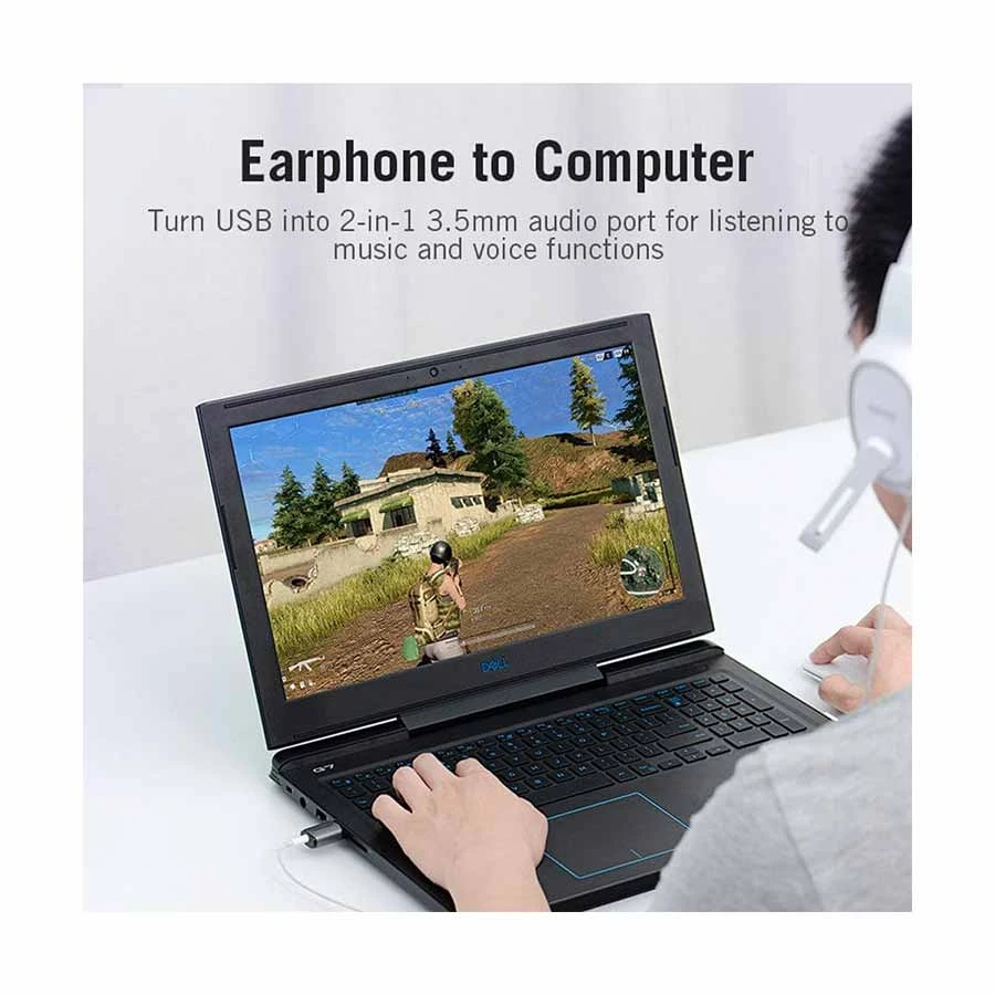 Vention CDLH0 USB Male to 3.5mm Female Cable / Converter / HUB Price in BD