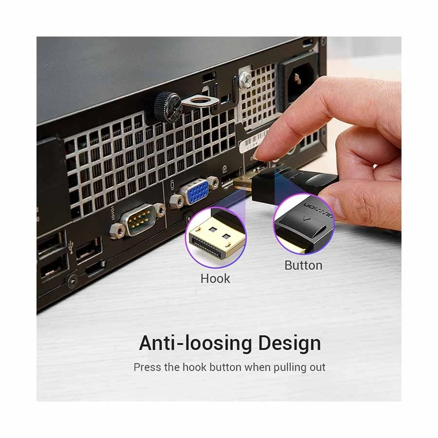 Vention HADBG DisplayPort Male to HDMI Male Cable / Converter / HUB Price in BD