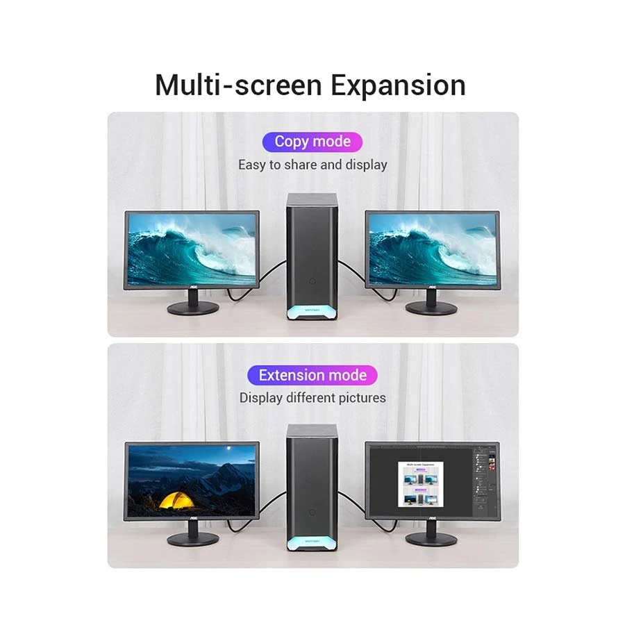 Vention HADBG DisplayPort Male to HDMI Cable / Converter / HUB specifications