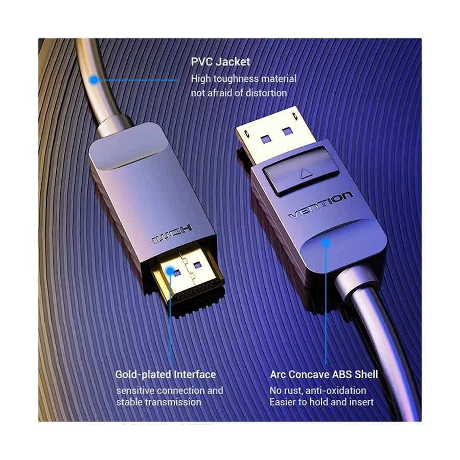 Vention HADBG DisplayPort Male to HDMI Cable / Converter / HUB Best Price