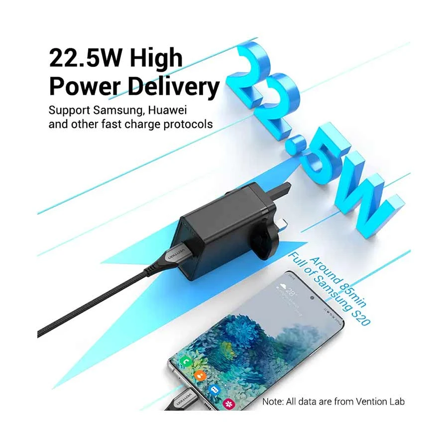Vention FACB0-UK Wall Charger in BD