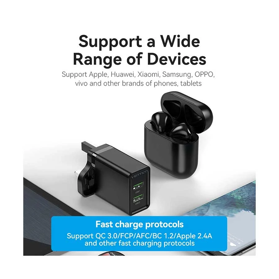 Vention FBAB0-UK Wall Charger specifications