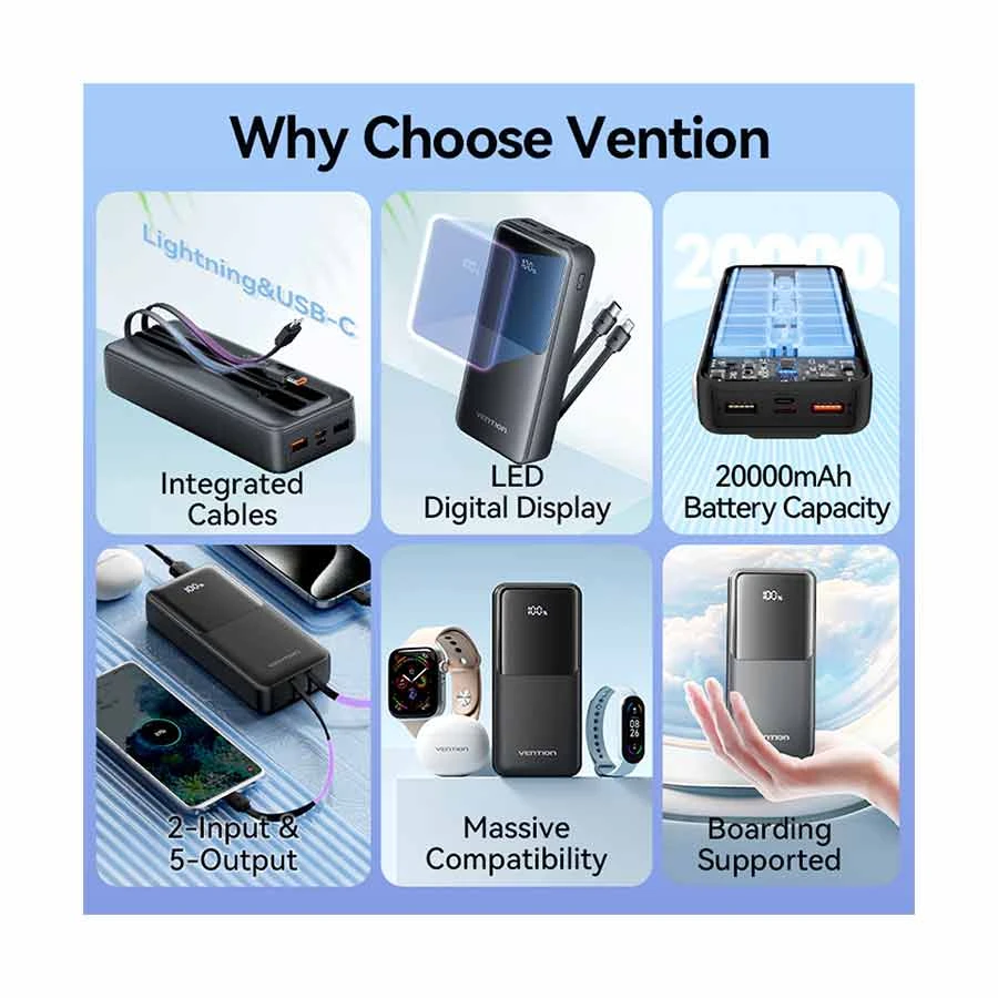 Vention FHPB0 Power Bank Price in Bangladesh
